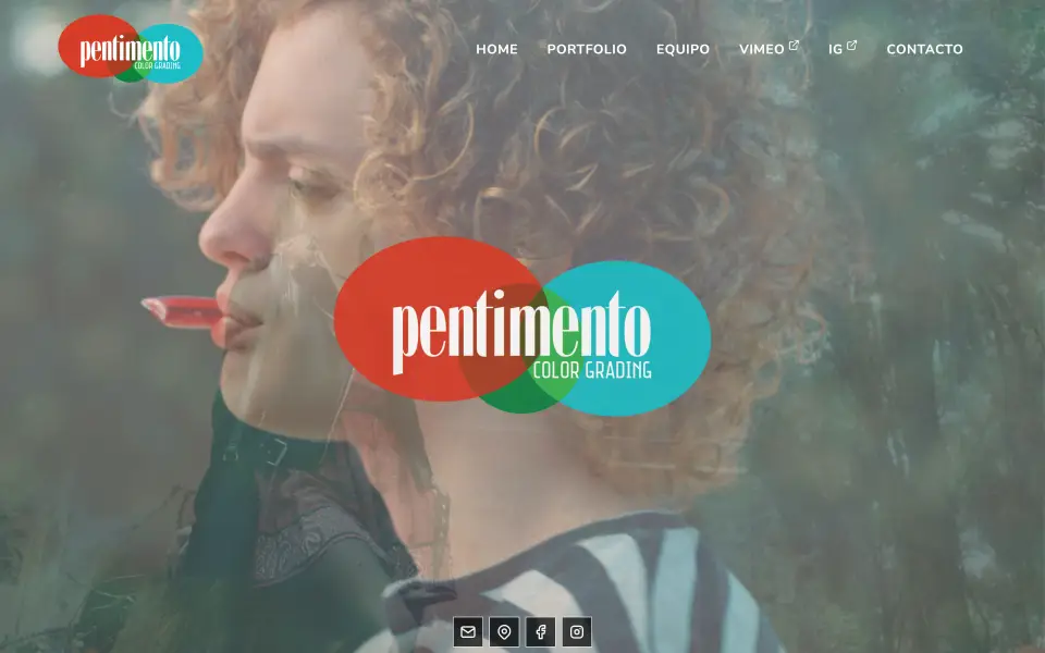 Captura de la interfaz de Pentimento Color Grading, en pentimento.cc